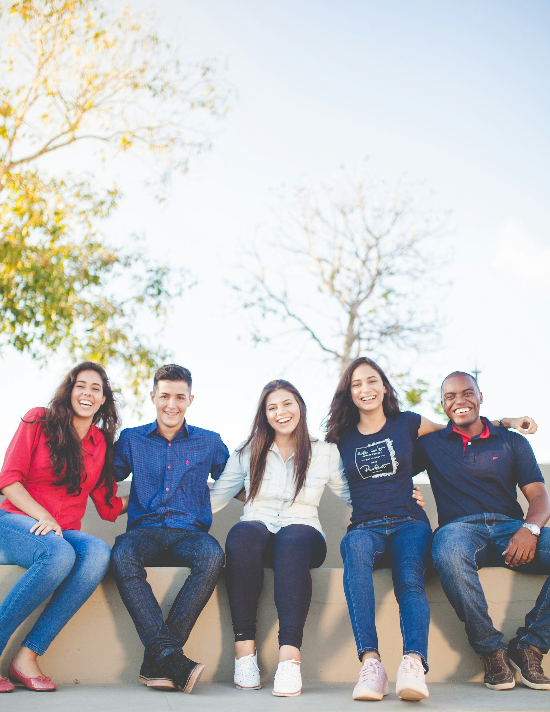 Diverse group of friends
